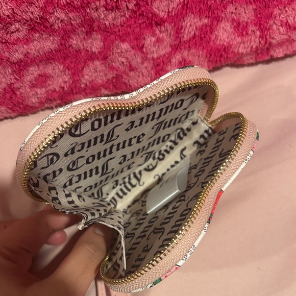 Juicy Couture Heart Wristlet with Strawberry Design - Picture 3 of 3